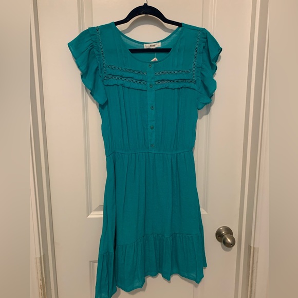 Vibrant blue dress - Picture 1 of 3